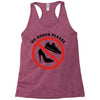 take off your shoes Racerback Tank