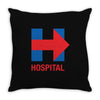 hillary hospital Throw Pillow