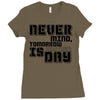 never mind Ladies Fitted T-Shirt
