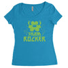 sham rocker shamrock Women's Triblend Scoop T-shirt