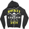 legends are born in 1979 Zipper Hoodie