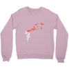 banksy headshot butterfly Crewneck Sweatshirt