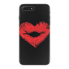 lip print heart iPhone 7 Plus Case