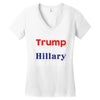 this was a trump shirt but hillary deleted it Women's V-Neck T-Shirt