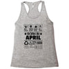Born In April Racerback Tank