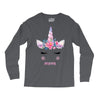 birthday unicorn family series mom Long Sleeve Shirts