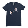 swan kick Ladies Fitted T-Shirt