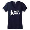 I Love Milf Women's V-Neck T-Shirt