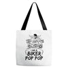 You Cant Scare Me I am Biker Pop Pop Tote Bags
