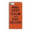 keep calm and eat bacon t shirt funny parody meat tee food pig hog bre iPhone 7 Case