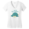 i hate the morning Women's V-Neck T-Shirt