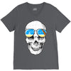skull holiday V-Neck Tee