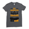 My Daughter Is Super Awesome Her Mom Ladies Fitted T-Shirt