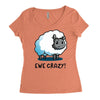 ewe crazy Women's Triblend Scoop T-shirt