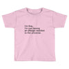 the oc allergic reaction Toddler T-shirt