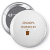 grandpa powered by coffee Pin-back button
