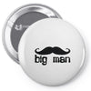 moustache Pin-back button