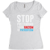 stop pretending your racism is patriotism Women's Triblend Scoop T-shirt