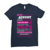 quens are born in august Ladies Fitted T-Shirt