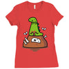 poosaurus Ladies Fitted T-Shirt
