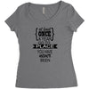 go to a place you have never been Women's Triblend Scoop T-shirt