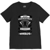 Never Underestimate the Strength of a Melanoma Cancer Warrior V-Neck Tee