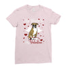my boxer is my valentine1 Ladies Fitted T-Shirt