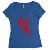 heartless splatter Women's Triblend Scoop T-shirt