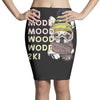 ski mood french bulldog Pencil Skirts