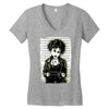 back in the old days Women's V-Neck T-Shirt