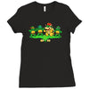 turtle surprise Ladies Fitted T-Shirt