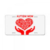 autism mom my heart License Plate