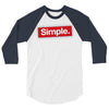 simple red 3/4 Sleeve Shirt