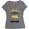alaska is calling and i must go Women's Triblend Scoop T-shirt