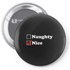 more nice than naughty Pin-back button