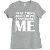 best thing about being a narcissist Ladies Fitted T-Shirt