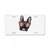 frenchie hipster License Plate