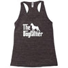 the dogfather boxer white Racerback Tank