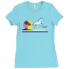 unicorn beach Ladies Fitted T-Shirt