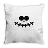 pumpkin funny face Throw Pillow