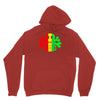 rasta skull and crossbones reggae dub club rave Hoodie