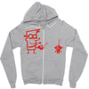 robot control Zipper Hoodie