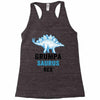 grumpa saurus rex Racerback Tank