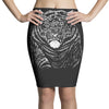 snarling tiger best trending Pencil Skirts