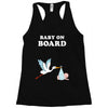 Baby On Board with Stork Racerback Tank