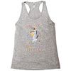 Unicorns are born in February Racerback Tank