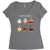 cupcakes Women's Triblend Scoop T-shirt