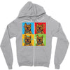 pop art Zipper Hoodie