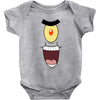 plankton face Baby Bodysuit
