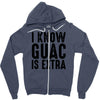 i know guac is extra Zipper Hoodie